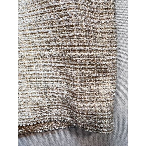 Banana Republic Women's Tweed Belted Sheath Dress Sleeveless Size 8 Light Beige - Picture 11 of 12